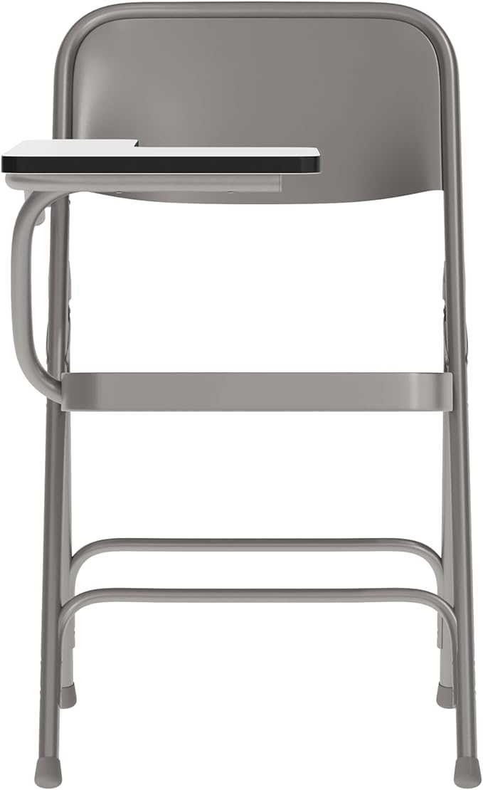 Flash Furniture Ralph Premium Steel Folding Chair with Right Handed Tablet Arm