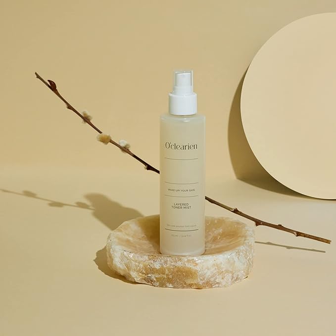 [O'CLEARIEN] Layered Toner Mist 5.24 fl. oz. | Trehalose for Hydrating, Centella Asiatica for Soothing, Anti-Aging, Non-Irritating for Sensitive Skin, Paraben Free, Natural Extracts