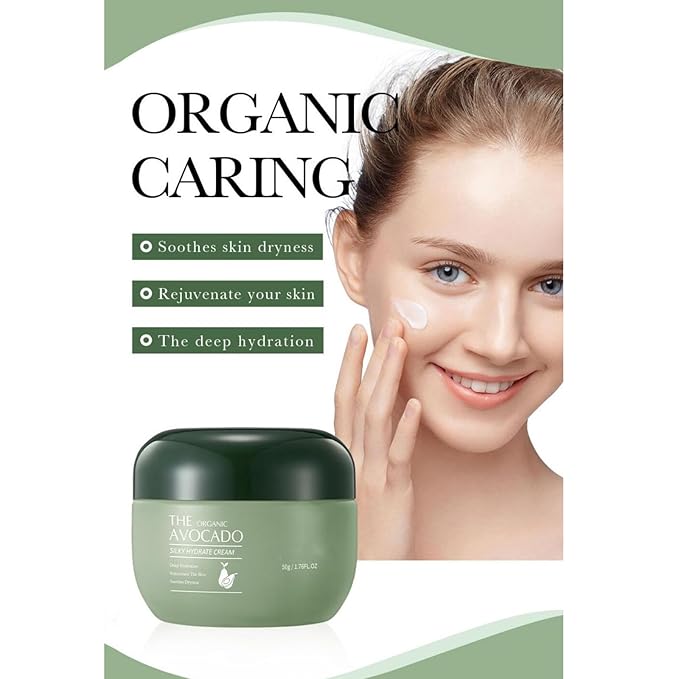 Avocado Skin Care Set, 10 Pcs Skincare Gift Set For Teen Girls & Women, Moisturizing & Revitalizing Facial Skin Care Kit with Cleanser, Toner, Serum, Eye Cream, Cream, Lip Mask & Face Mask