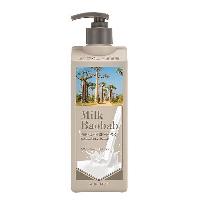 Hydrating Shampoo for Dry Hair, Nourishing Korean Hair Care, Long-Lasting White Soap Fragrance, Hydrolyzed Keratin, Paraben-Free, 16.9 fl oz