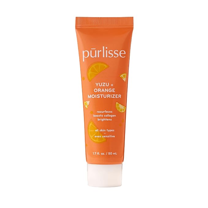 pūrlisse Yuzu + Orange Hydrating Face Moisturizer - Vitamin C Face Cream for Radiance & Improved Texture - Boosts Natural Collagen Production & Helps Firm Skin for a Youthful Complexion (1.7 Fl oz)