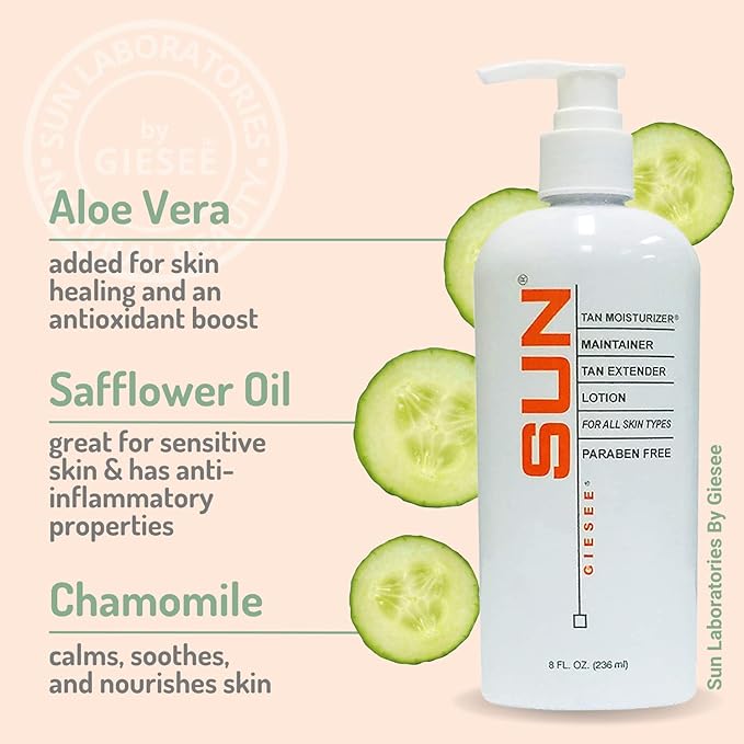 Sun Labs Self-Tanning Lotion, Exfoliator, and Extender for a Golden Glow - Very Dark - 3-Pack 8 oz. Bottles