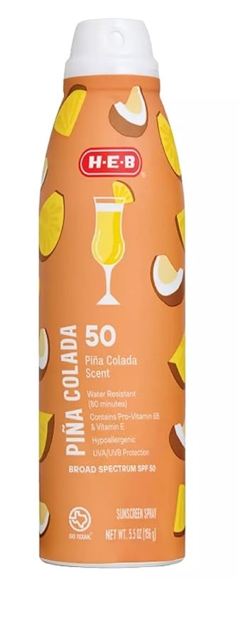 HEB Sunscreen Spray SPF 50 Broad Spectrum 5.5oz - 1 Bottle (Pina Colada)