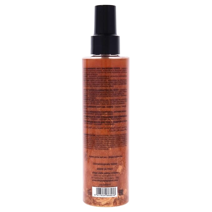 Diego dalla Palma O'Solemio Anti-Salt Water Illuminating Oil - Prepares Skin For Sun Exposure And Tanning - Intensifies And Brighten The Complexion - Enriched With A Fragrance Of Coconut - 6.8 Oz