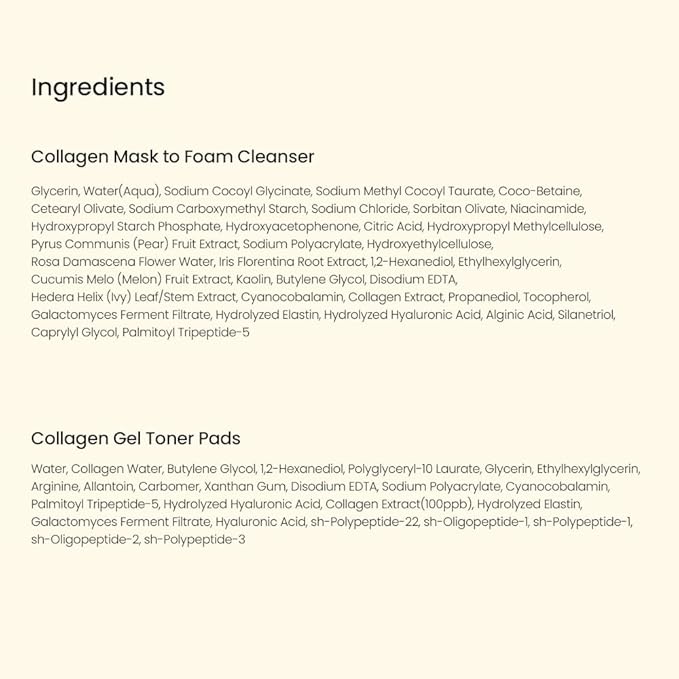 BIODANCE 7 Day Glow Up Kit: Collagen Gift Set for Glass-Skin, Korean Skin Care with Mask to Foam Cleanser, Toner Pads, Moisturizer, Gel Masks, All-in-One Skin Care Set