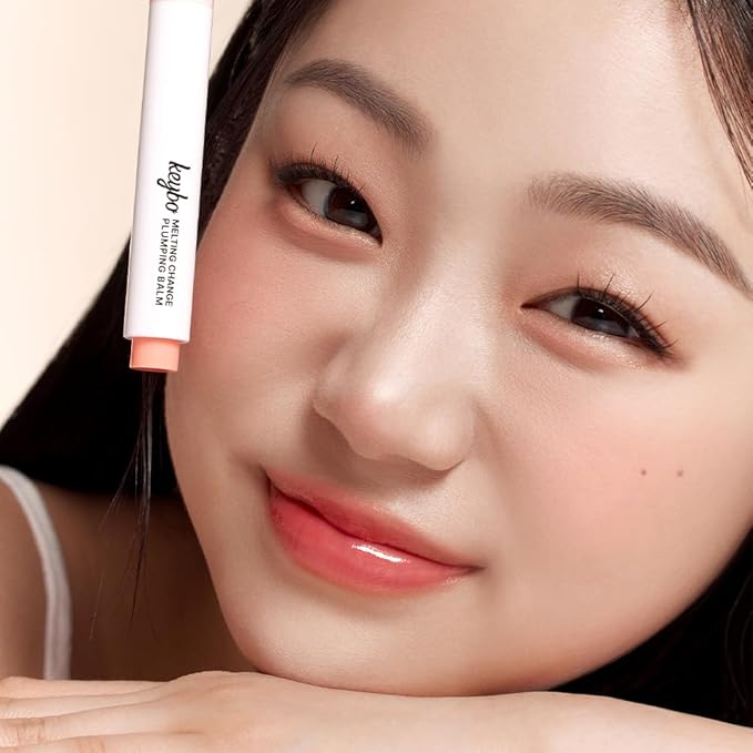 KEYBO Melting Change Plumping Lip Balm – Hydrating Glossy Tinted Lip Plumper, Non-Sticky MLBB Balm for Smooth, Natural Volume – Moisturizing K-Beauty Lip Treatment (05. Dear Lilac)