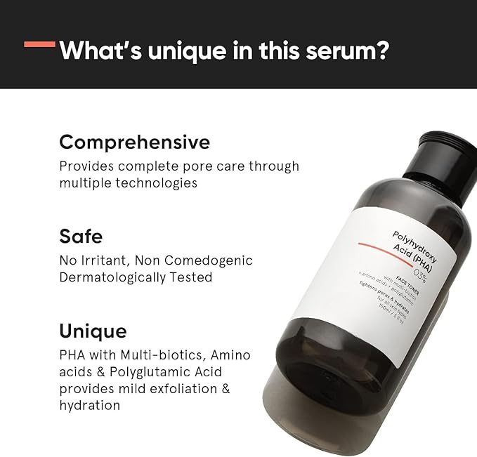 Face Toner- Anti Acne for Oily Skin | Pore Tightening & Mild Exfoliation for All Skin | Alcohol Free Hydrating Face Toner for Glowing Skin (Pack of 1)