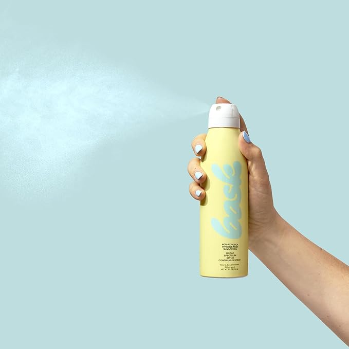 Bask Suncare SPF 30 Sunscreen Spray - Non-Aerosol, Broad Spectrum UVA/UVB Protection, Dermatologist Recommended, Moisturizing, Lightweight & Non-Greasy, 5.5 oz | Non-Aerosol, No White Cast, Lightweight, Fast-Absorbing