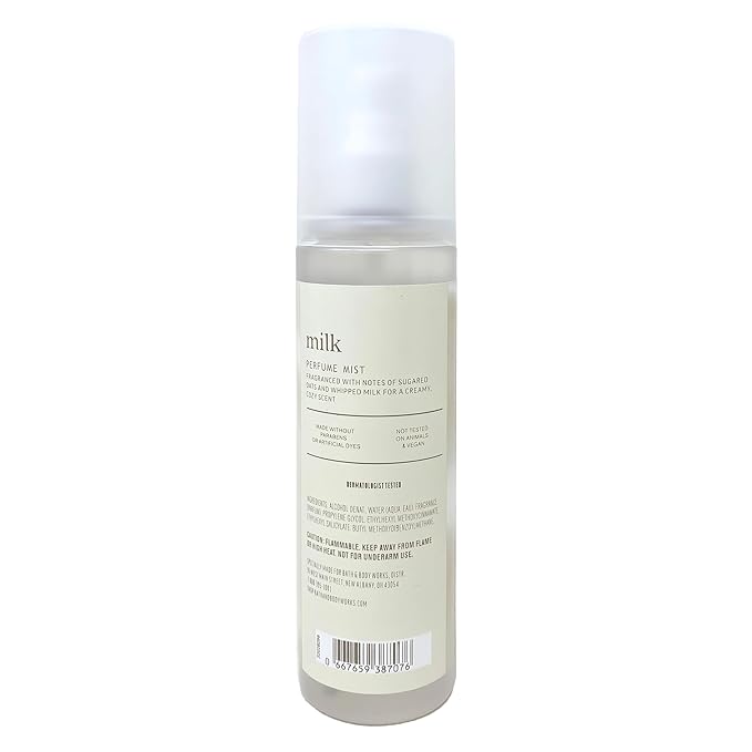 Bath & Body Works Sensitive Skin Milk Fragranced Perfume Mist and Body Lotion Duo Set with a Natural Oats Sample Soap