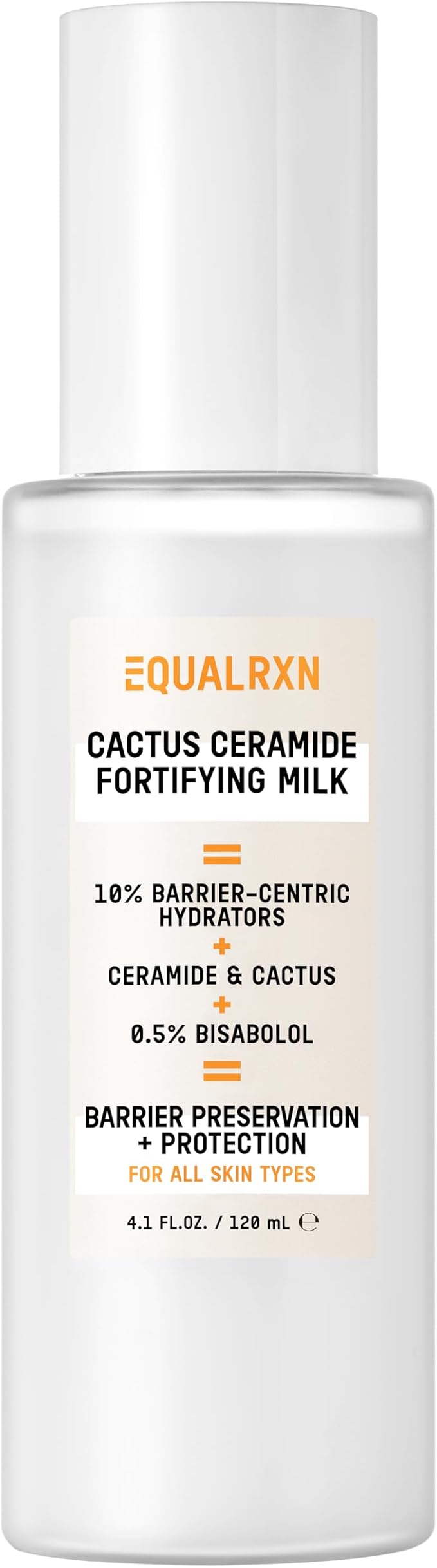 Cactus Ceramide Fortifying Milk - Hydrating Moisturizer with 10% Hydrating Ingredients & 0.5% Bisabolol for Daily Skin Repair & Protection