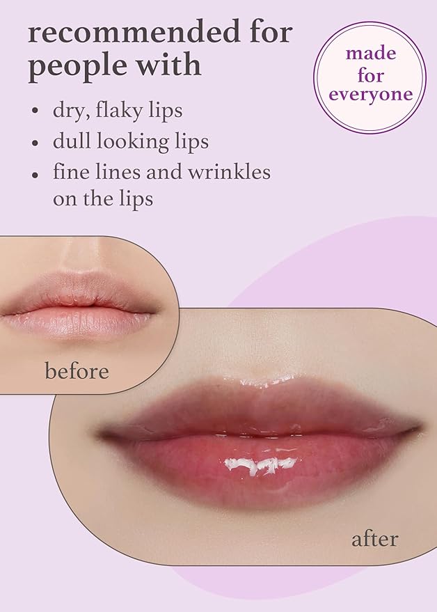 NOONI Korean Vegan Lip Oil - Applewine, 0.12 Fl. Oz. + Korean Lip Oil - Applefig, 0.12 Fl. Oz. Bundle