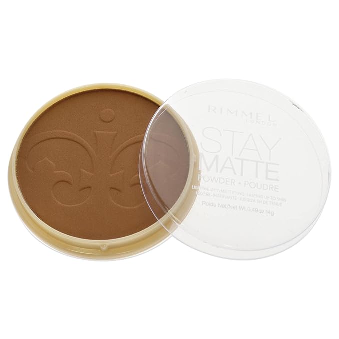 Rimmel London Stay Matte - 031 Pecan - Pressed Powder, Lightweight, High Coverage, Shine Control, 0.49oz (Pack of 2)
