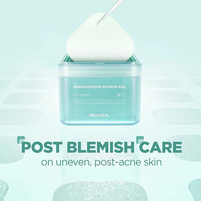 MEDIHEAL Toner Pad Madecassoside for Blemish Care Improve Uneven Skin Tone 100 Pads, Phyto Enzyme for Gentle Exfoliating 90 Pads