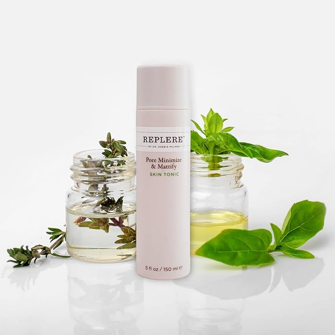 Replere Pore Minimize & Mattify Skin Tonic – Facial Toner for Women with Glycolic, Salicylic & Azelaic Acids, Coffea Arabica & Green Tea – Pore Perfecting Face Toner & Exfoliant (5 fl oz)