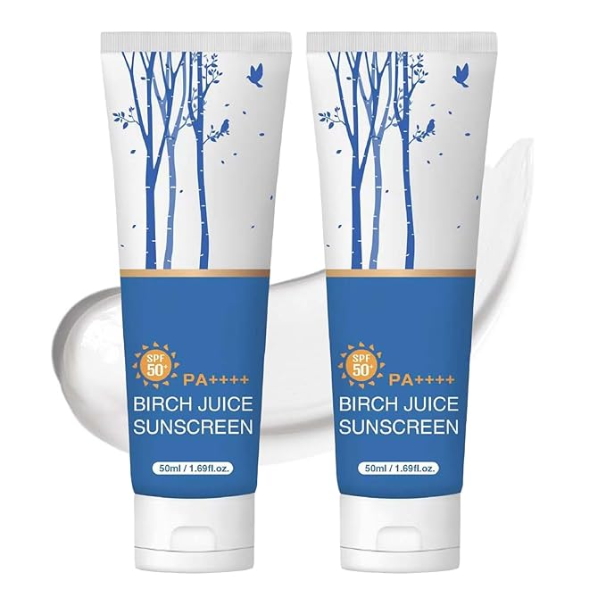 Birch Juice Moisturizing Sunscreen, UV LOCK SPF50 Broad Spectrum, Moist Essence Sunscreen for Face Korean Skincare, No White Cast, 1.69 Fl Oz (2)