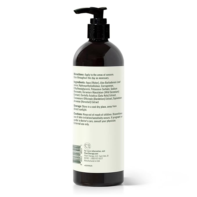Plant Therapy Aloe Vera Jelly 16 oz, All Natural, After Sun Skin Care, Lightweight Hydration for Face & Body
