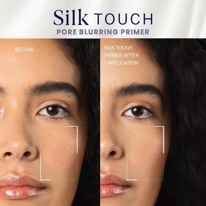 FLi.CKA Silk Touch 3 in 1 Moisturizer and Primer for Face Makeup | Hydrating, Lightweight & Long- Lasting | All Skin Types | Milk-Cream Multi Function | Minimises Pores | 60 Gram