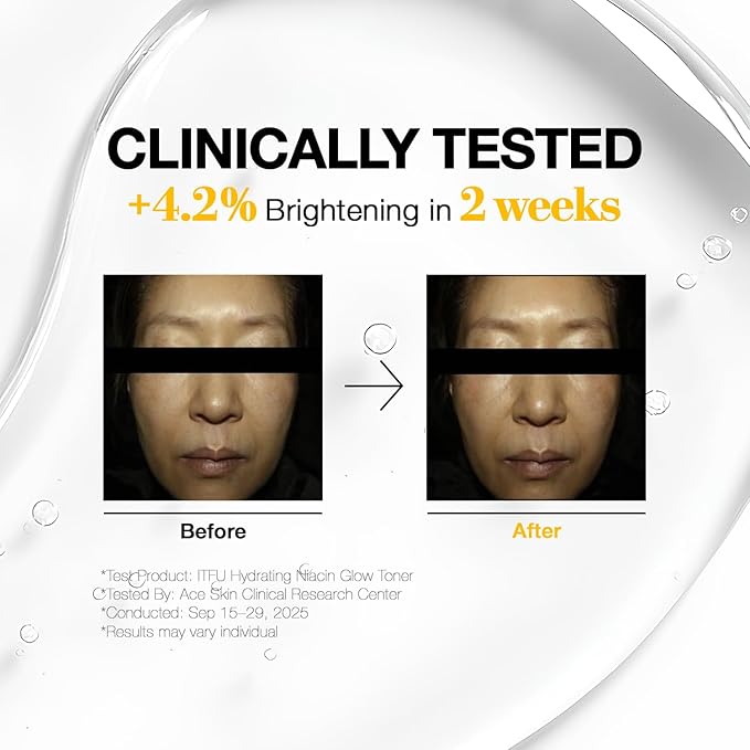 10% Niacinamide Glow Toner | K-Beauty Hydrating Toner with Mango Vitamin C & Rice Extract | Skin Tone Correcting, Brightening & Youthful Glow (10.14 fl. oz)