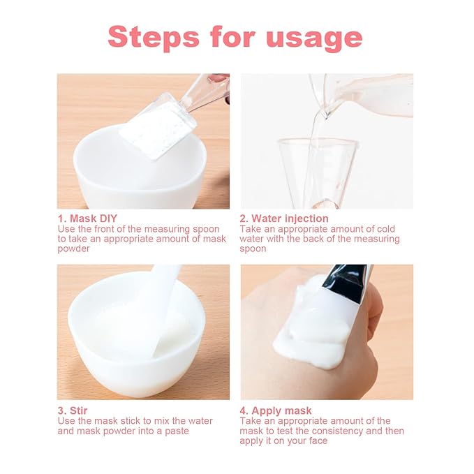 Silicone Face Mask DIY Tools Set | Includes Brush Applicator, Scrubber & Mixing Bowl | For Homemade Skincare, Exfoliator & Medicube Treatment Application
