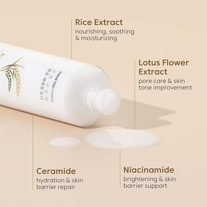 Rice Pure Essential Toner + Rice Pure Barrier Capsule Cream