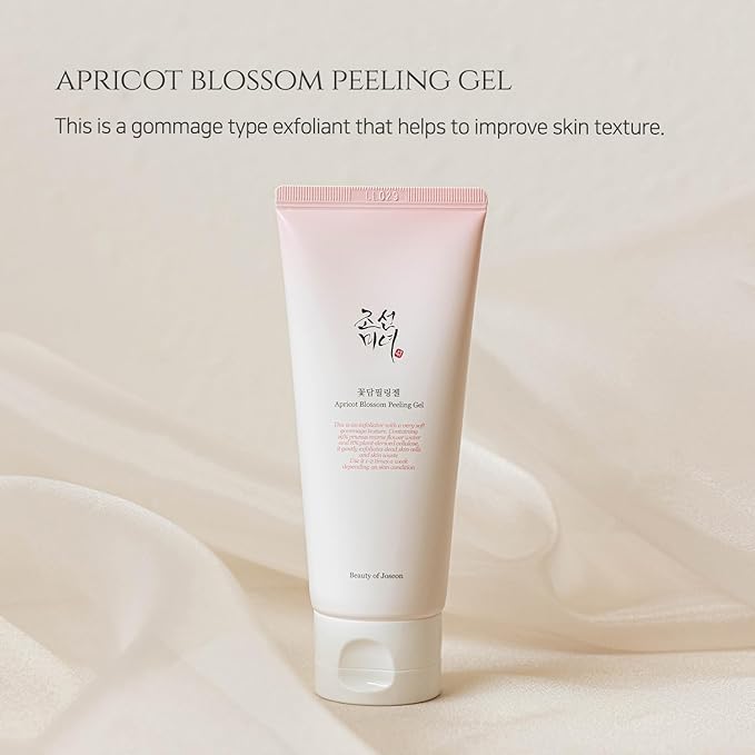 Beauty of Joseon Apricot Blossom Peeling Gel Soft Exfoliating Face with Green Plum Refreshing Cleanser Gel Type Deep Pore Cleansing