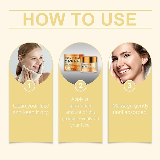 Vitamin C Firming Cream – Anti-Aging Moisturizer for Face & Body, Lightweight Hydrating Brightening Cream for All Skin Types, Daily Use, Non-Greasy