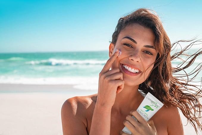 Caribbean Sol Natural Sunscreen SPF15, 4oz - Mineral, Coral Reef Safe Sunscreen Lotion for Body, Non-Nano Zinc Oxide Sunblock, Oxybenzone Free Sun Care, Minimal White Cast, For All Ages and Skin Types
