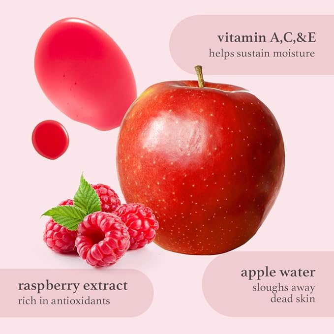 NOONI Vegan Appleseed Lip Oil Set - Appleberry & Appleplum | Long-Lasting, Moisturizing, Plumping, Revitalizing for Dry Lips, Waterproof, No Peel Off, Korean Tint, 0.12 FL Oz x 2ea