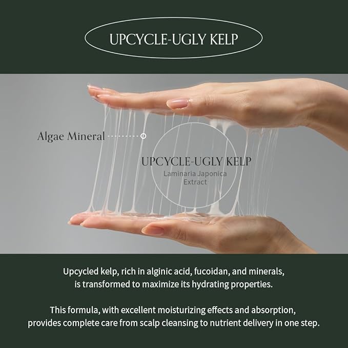 GROWUS Algae Therapy Mineral No-Wash Treatment | Leave-In Hair Treatment with Deep Sea Minerals & Nutrient Supply | Lightweight with Sweet Green Muscat Scent | Silicone Free (8.45 Fl Oz / 150ml)