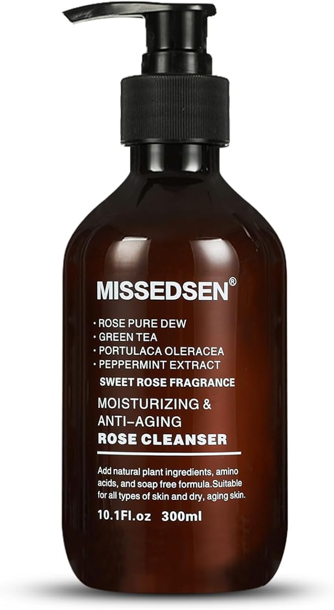 Rose Water Face Toner, Moisturizing & Anti-Aging for All Skin Types (10Fl oz)