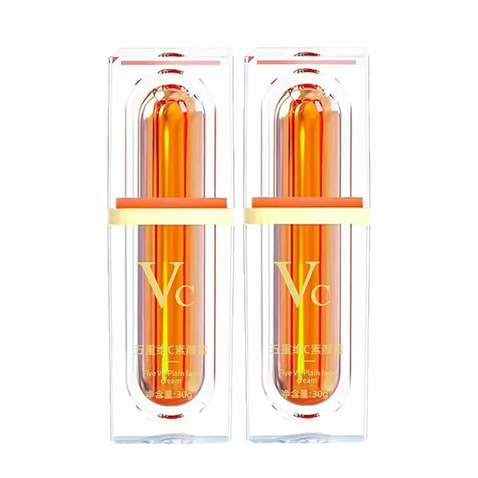 Japanese Vitamin C Makeup Tone Up Cream, Moisturizing Brightening Concealer, Five Vitamin C Tone-Up Cream, For All Skin Type (2PC)