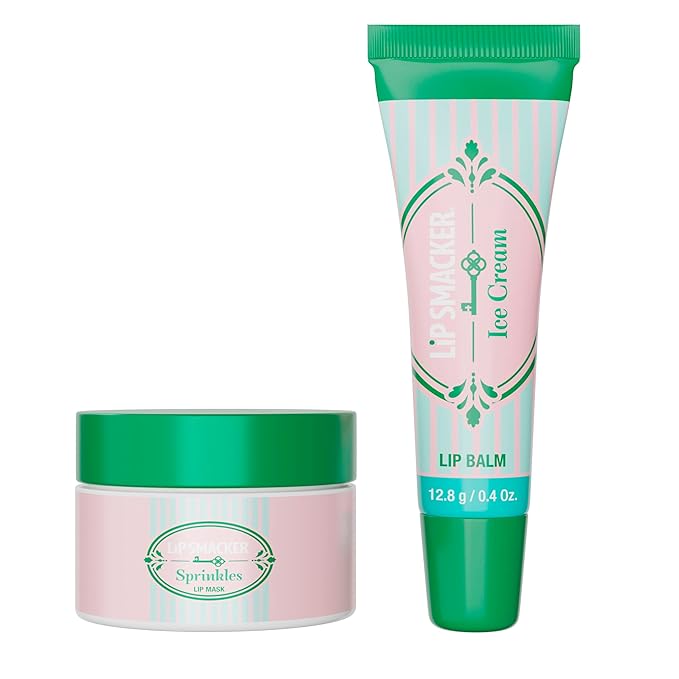Lip Smacker Holiday Don’t Disturb Lip Kit – Chocolate & Raspberry Flavors, Hydrating Lip Care Gift Set