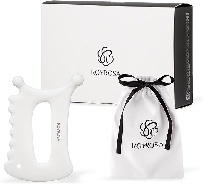 ROYROSA® 로이로사괄사 K-Beauty, 100% Ceramic Guasha, Facial and Body Acupuncture Therapy, Reduce Fine Lines and Wrinkles, Made in South Korea Guasha_Mini