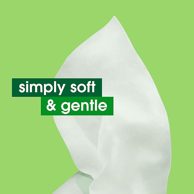 Simple Kind to Skin Facial Wipes Gentle and Effective Makeup Remover Cleansing Free from color and dye artificial perfume and harsh chemicals 25 Wipes
