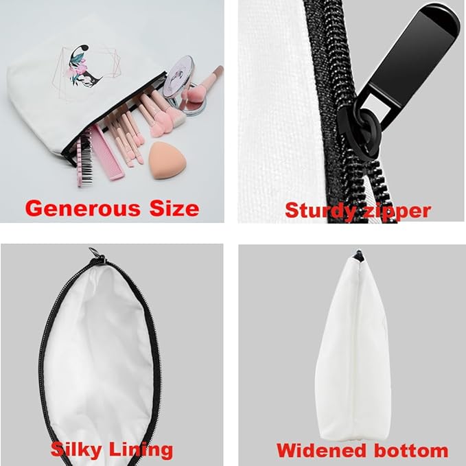 Personalized Black Checkered Makeup Bag set with Mirror for Women,Black Checkerboard travel Cosmetic bag kit with10 pieces pink brush set,Checkered Gifts for Girls Mom femal Friends