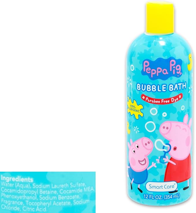 Ultimate Peppa Pig Bathroom Set - Bundle with Hypoallergenic Shampoo, Body Wash, Bubble Bath, Paint, Stickers, More | Shower Supplies Kit for Kids