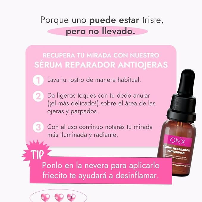 Onix Skincare 2 Pack Tone-Evening Toner serum antiojeras Dark Circle Caffeine solution15ml - Crema Hidratante 60ml Dry Skin Libre de Fragrance Free Onix cuidado Facial Colombia
