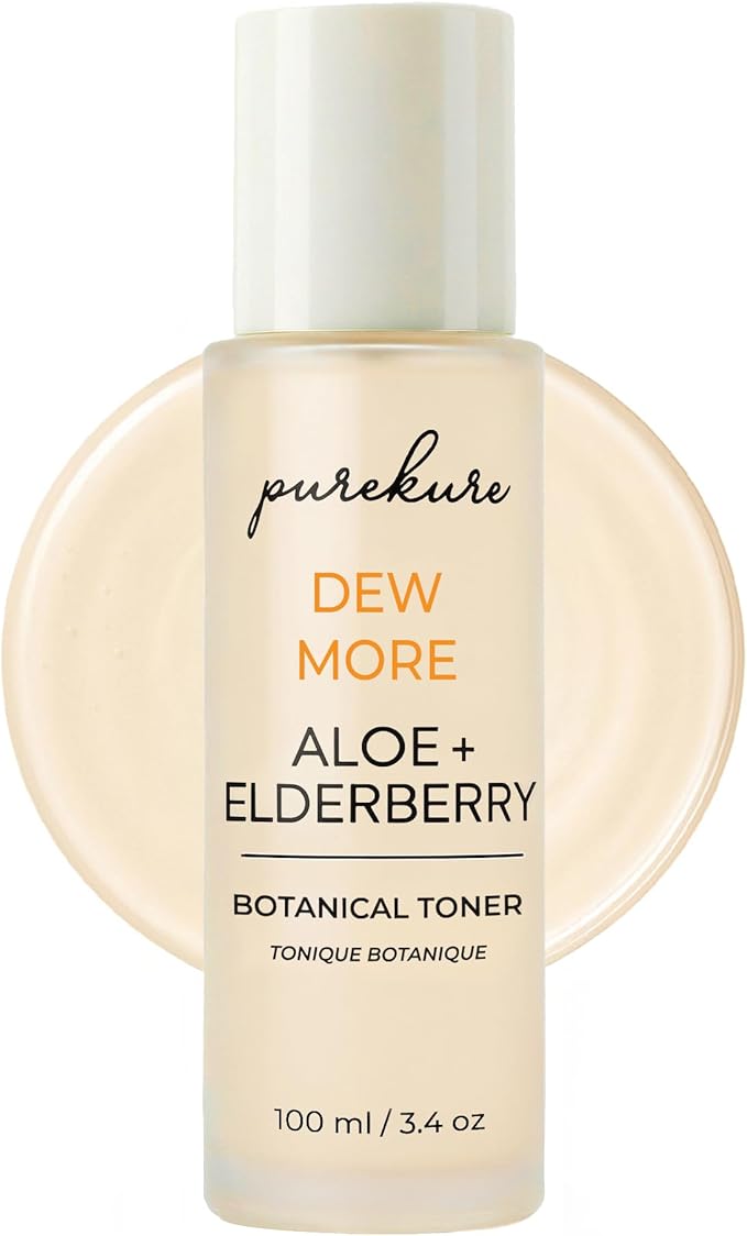 Toner | Organic Aloe Facial Pore Toner with Organic Elderberry | Effective at Removing Deep Dirt and Oils Without Stripping Essential Skin Nutrients | 100 mL