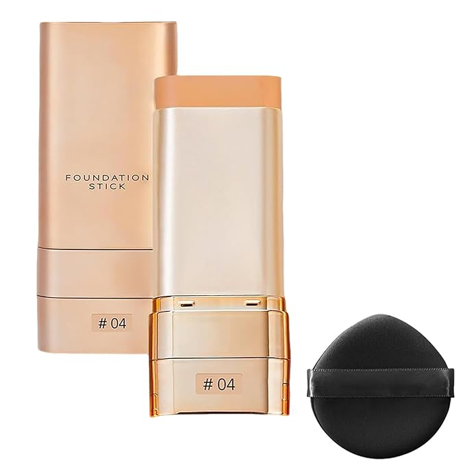 Luminous Dual-ended Concealer Foundation Stick, Korean Foundation Stick, 2-In-1 Contouring Foundation Full Coverage Cream Built-In, Flawless & Long-Lasting Dual-Ended Foundation Stick (#04)