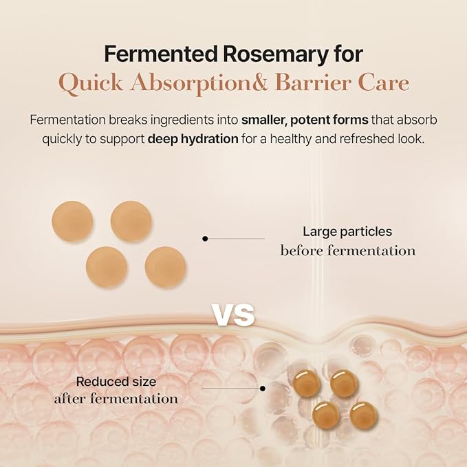 starlike Rosemary 68 Skin Biome Essence for Face | 3.38 Fl Oz | Antioxidant Micro-Bubble Toner | Calming & Soothing for Dull Skin | Niacinamide & Peptides | 68% Rosemary Extract | Korean Skincare
