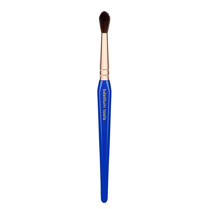 Bdellium Tools Professional Makeup Brush - Golden Triangle Series 785 Tapered Blending - With All Vegan and Soft Synthetic Fibers, For Applying Shadow (Blue, 1pc)