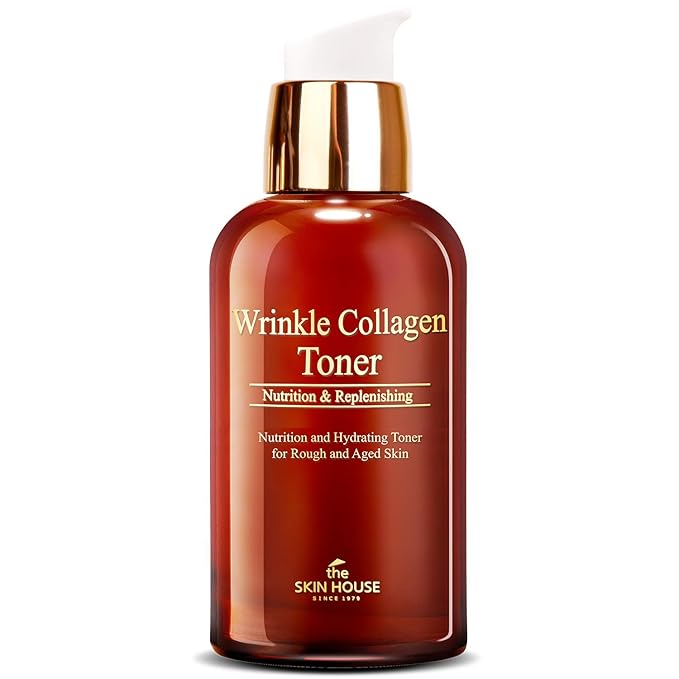 The Skin House Wrinkle Collagen Toner Wrinkle Firming Toner with Hydrolyzed Collagen | Boosts Elasticity & Moisture,Korean Skincare | 130ml / 4.39 fl.oz