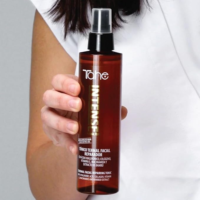 Tahe Intense Repairing Facial Thermal Tonic with Hyaluronic Acid, Collagen, Vitamin E, Niacinamide, and Bamboo Extract, 200 ml