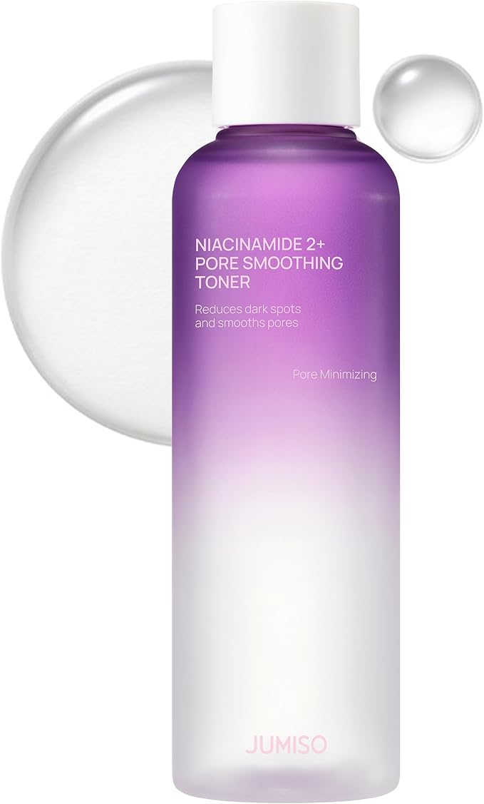 JUMISO Niacinamide 2% + PHA/BHA Pore Smoothing Toner (205ml/6.93 fl oz), 1% TXA + Glutathione, Glass Skin Prep, Gentle Exfoliation for Textured Skin, Unscented, Korean Skincare