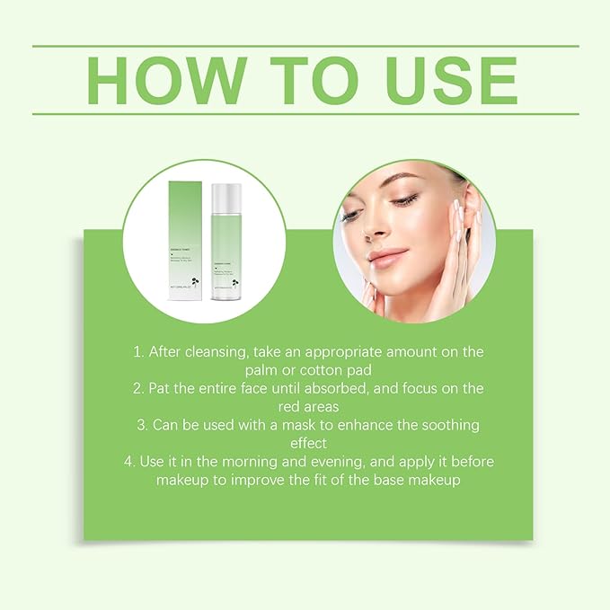 Essence Toner – with Centella Extract & Sodium Hyaluronate, Refreshing Hydration to Help Skin Cope with Seasonal Changes & Look Balanced,120ml / 4 fl oz