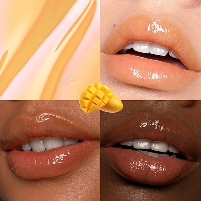 evpct Nourishing Moisturizing Tinted Lip Balm for A Sheer Tint of Color, Softens Smooths Hydrates Moisturizes Lightweight, Lip Care Gloss Plumper Stain for Women Dry & Chapped Lips, 10# MANGO