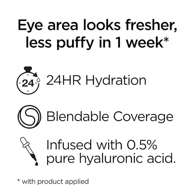L'Oreal Paris True Match Eye Cream in a Concealer, 0.5% hyaluronic acid, Fair N1-2, 0.4 fl. oz.