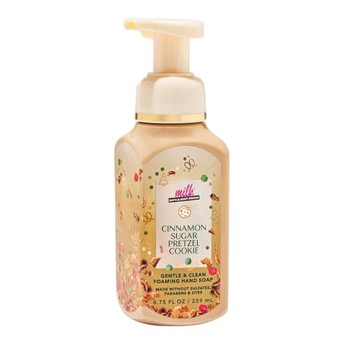 Bath & Body Works Cinnamon Sugar Pretzel Cookie Gentle Foaming Hand Soap 8.75 oz (Cinnamon Sugar Pretzel Cookie)