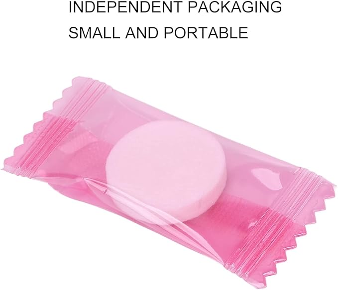 JEOZBM 500Pcs Compressed Facial Mask Sheet, Individual Package Silk Cosmetic Face Mask, Disposable Facial Paper for Essential Oils Toner Lotion