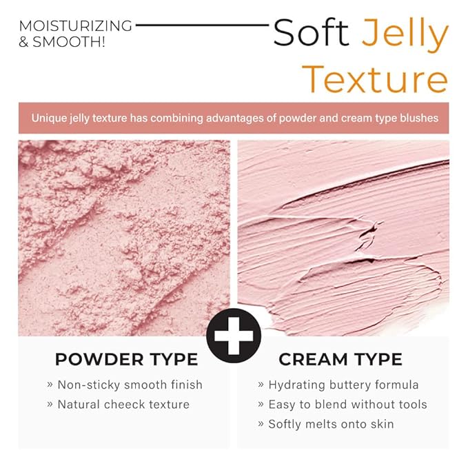 A'PIEU Juicy-Pang Jelly Blusher [VL01] – Soft Touch Blush for Cheek with Combined Cream & Powder Texture for Natural Dewy-Finish, No Fall-Out. 0.16 oz